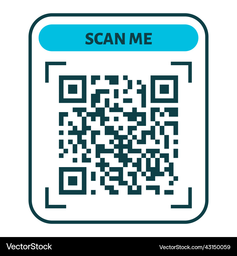 Scannen Sie mich qr Code Design für Zahlungstext Scannen Sie mich qr Code Design für Zahlungstext vektorbild