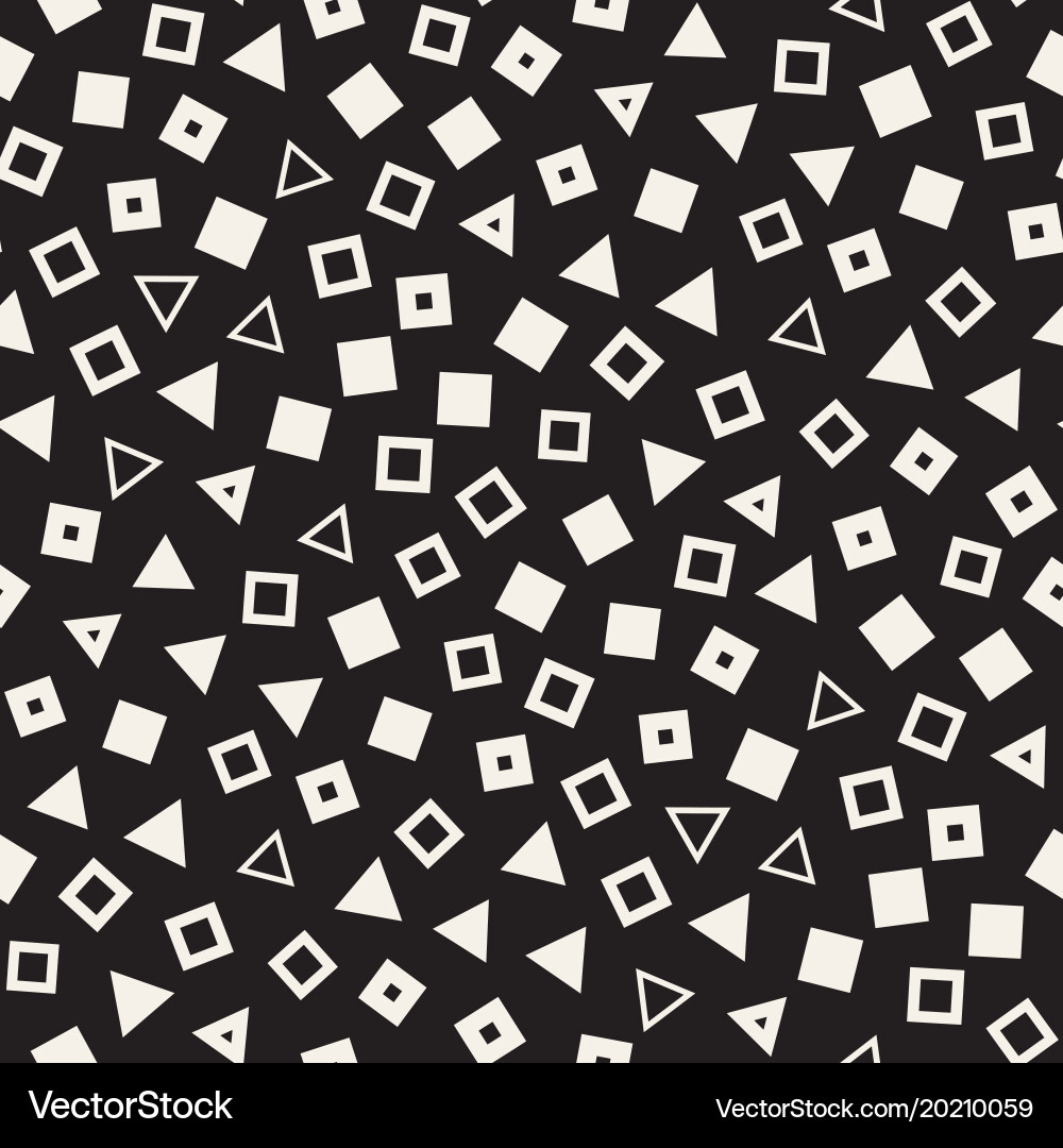 Seamless chaotic patterns randomly scattered vector image
