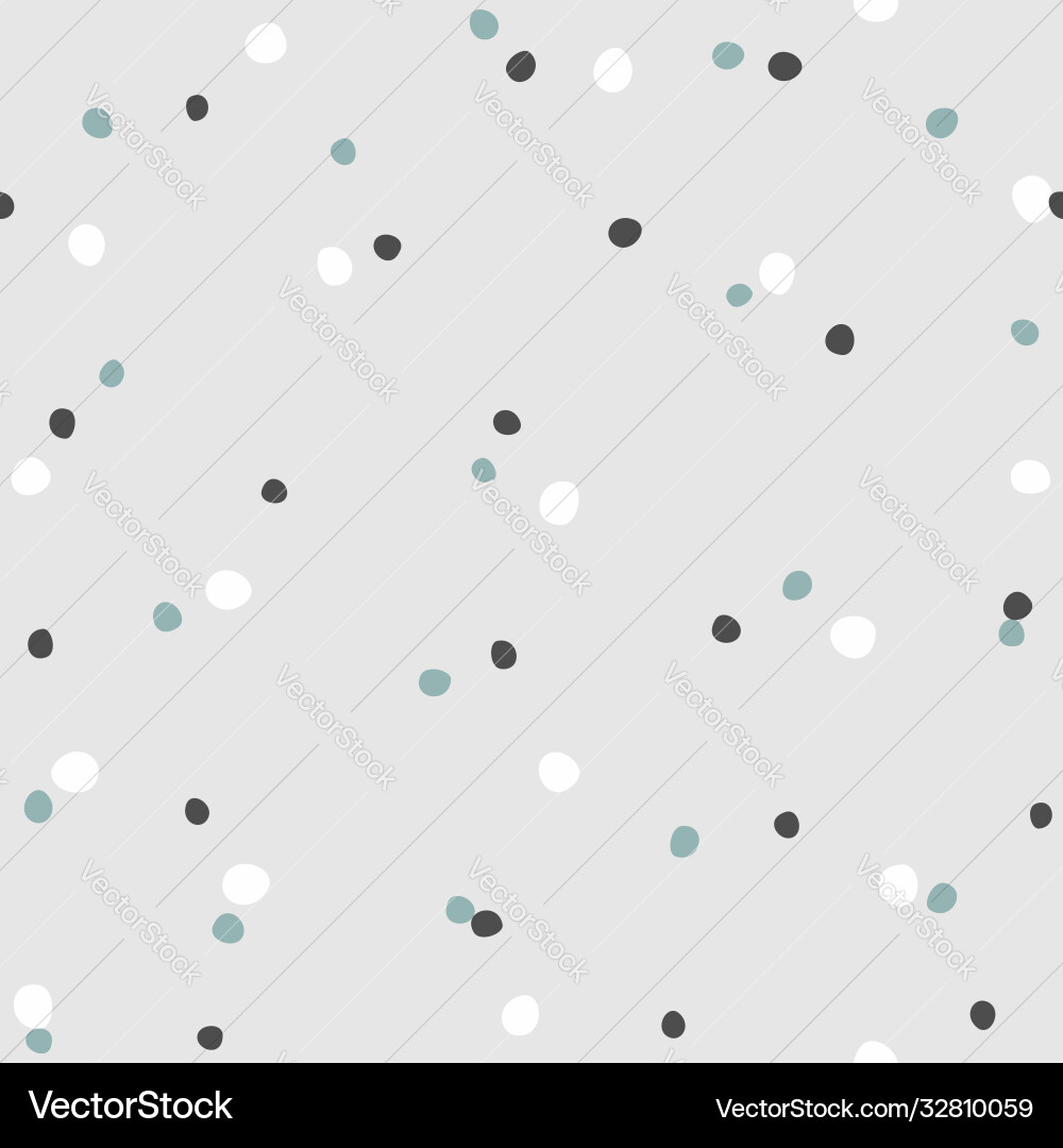 Seamless pattern with scattered round spots vector image