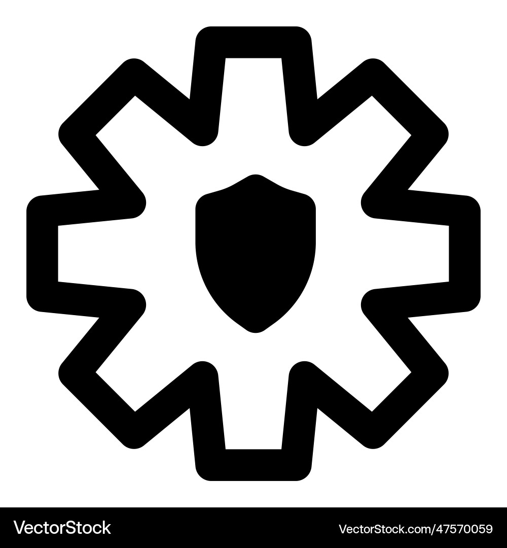 System encrypted for the data security Vector Image