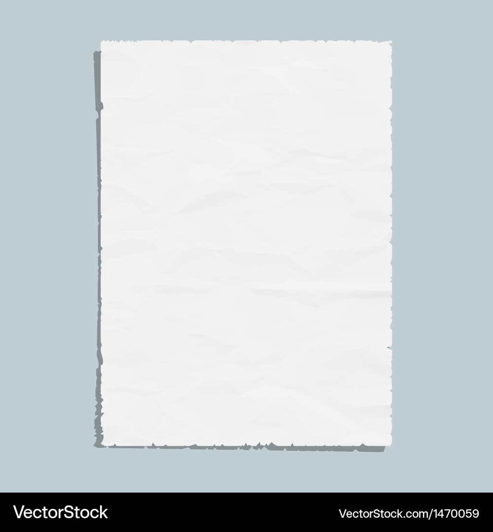 White Paper Sheet Royalty Free Vector Image - VectorStock