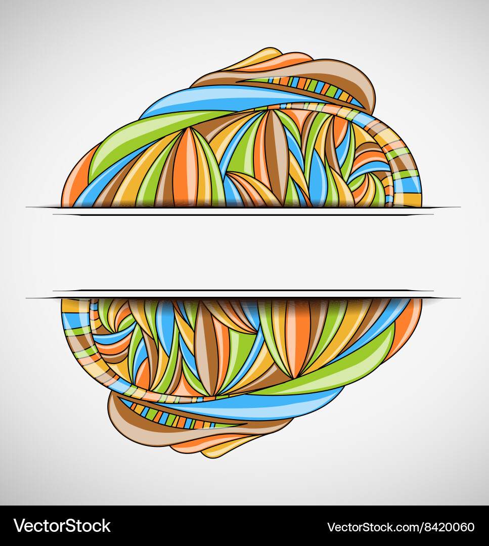 Abstract background with frame vector image