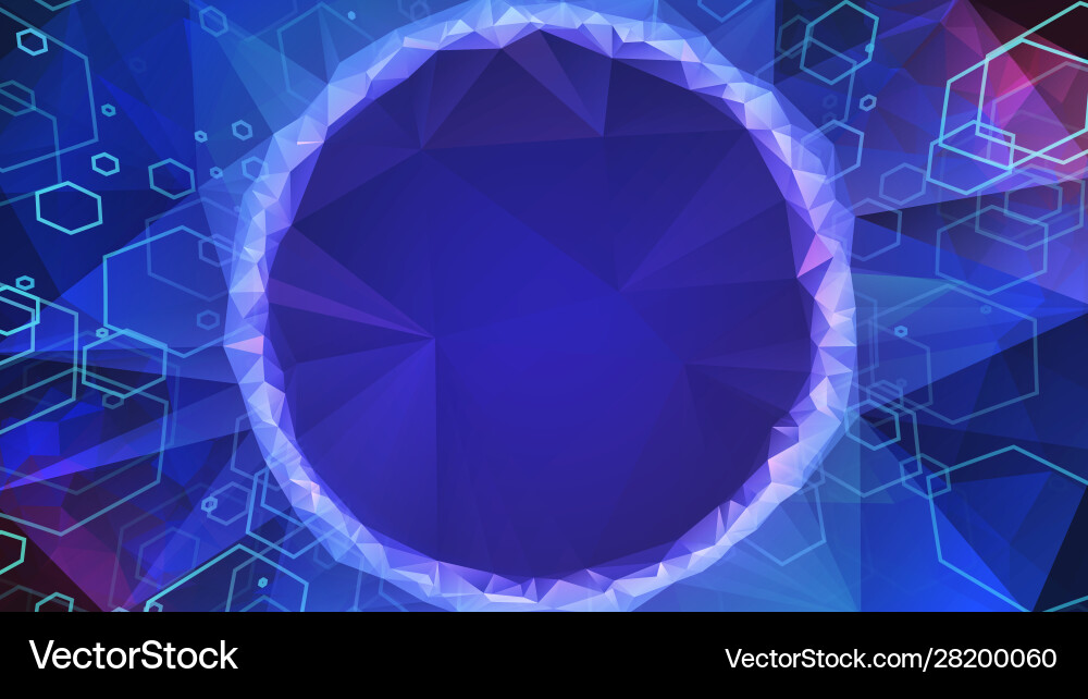 Abstract polygon background futuristic hexagon Abstract polygon background futuristic hexagon vector image