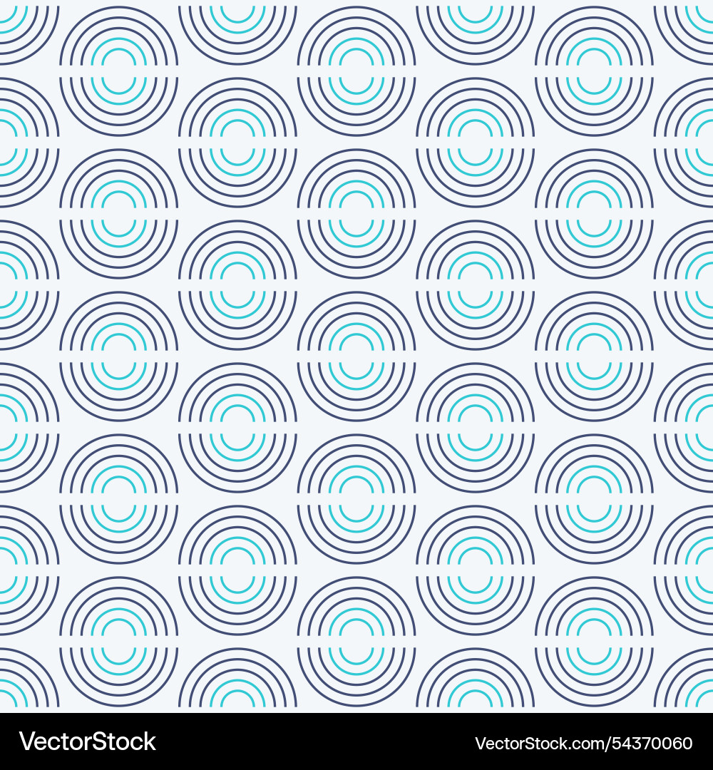 Abstract seamless pattern with outline semicircles Abstract seamless pattern with outline semicircles vector image