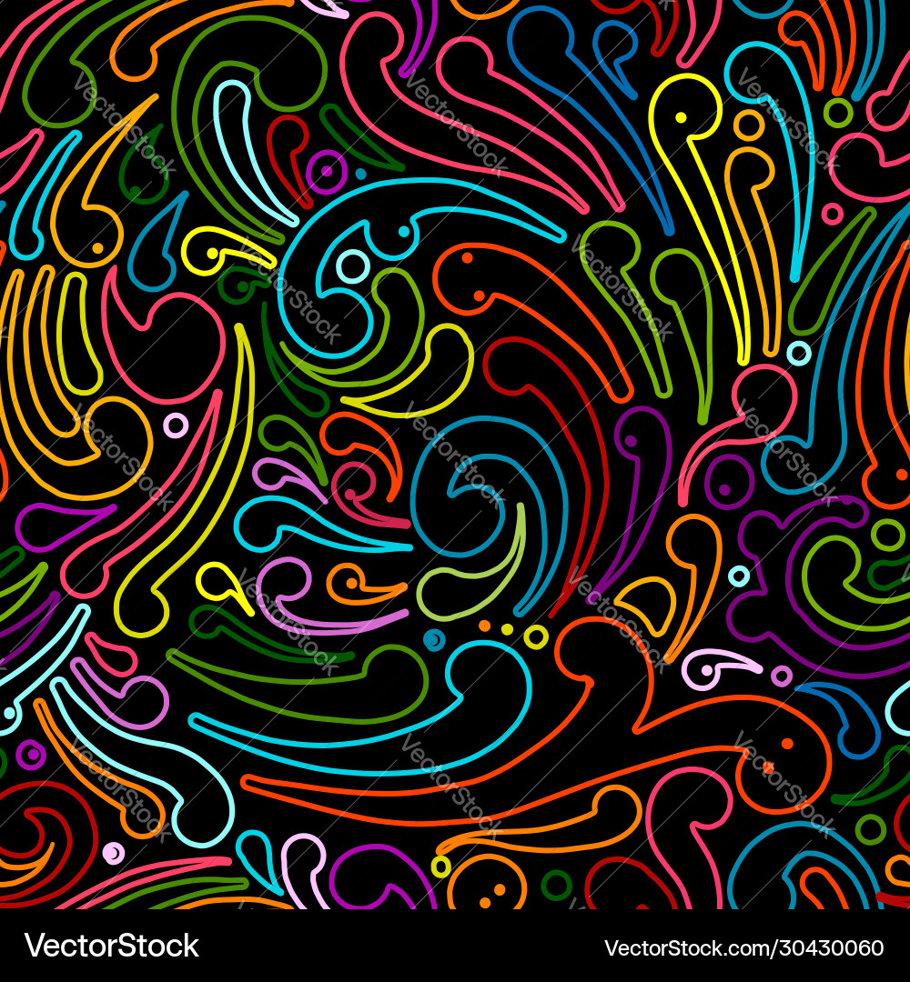 Abstract swirl seamless pattern for your design Abstract swirl seamless pattern for your design Vector Image