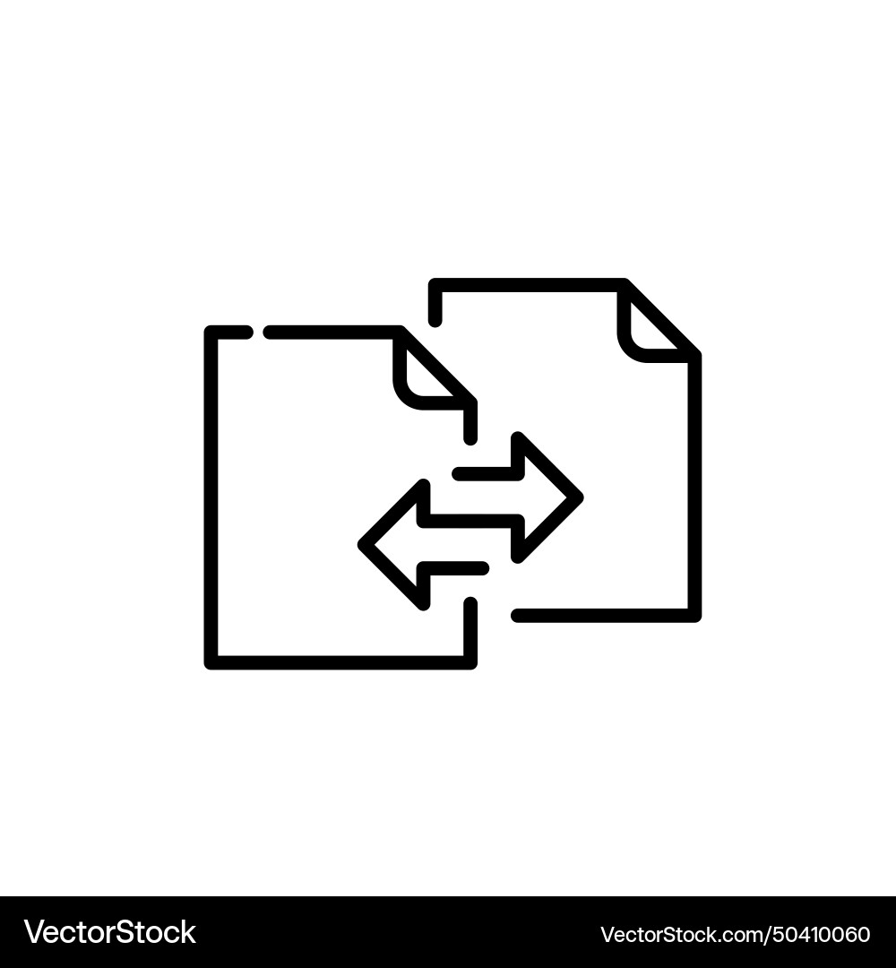 File synchronization pixel perfect icon File synchronization pixel perfect icon vector image