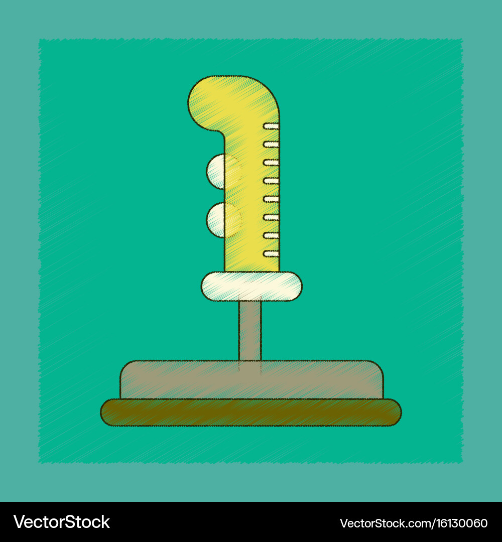 Flat shading style icon game joystick vector image