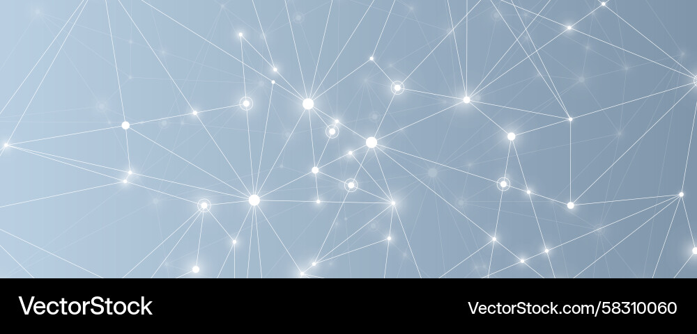 Global Network Connections & Data Vector Image