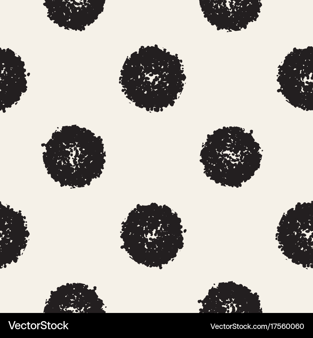 Grungy pattern with scattered circle shapes vector image