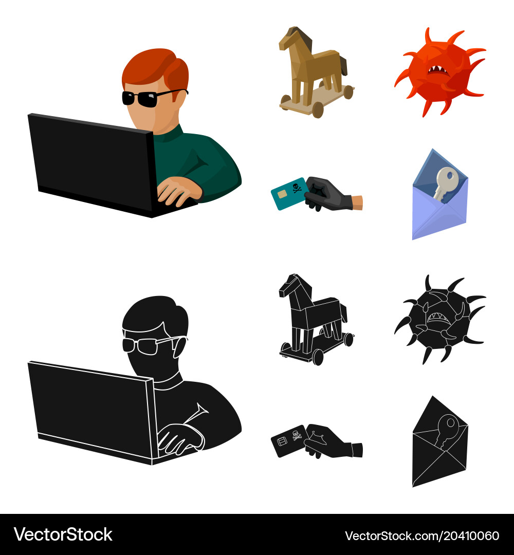 Hacker hacking system internet hackers vector image