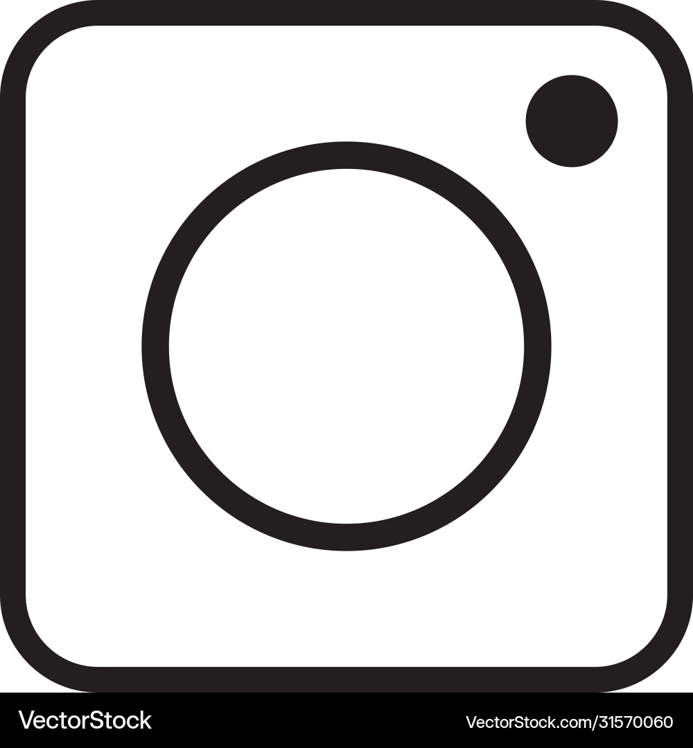 Instagram logo vector image