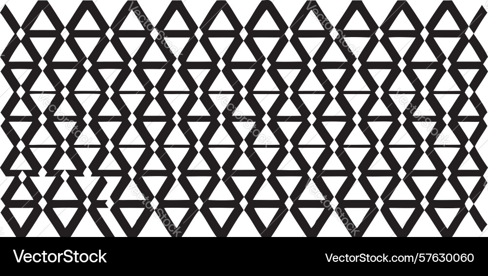 Interlocking geometric chain pattern design Vector Image