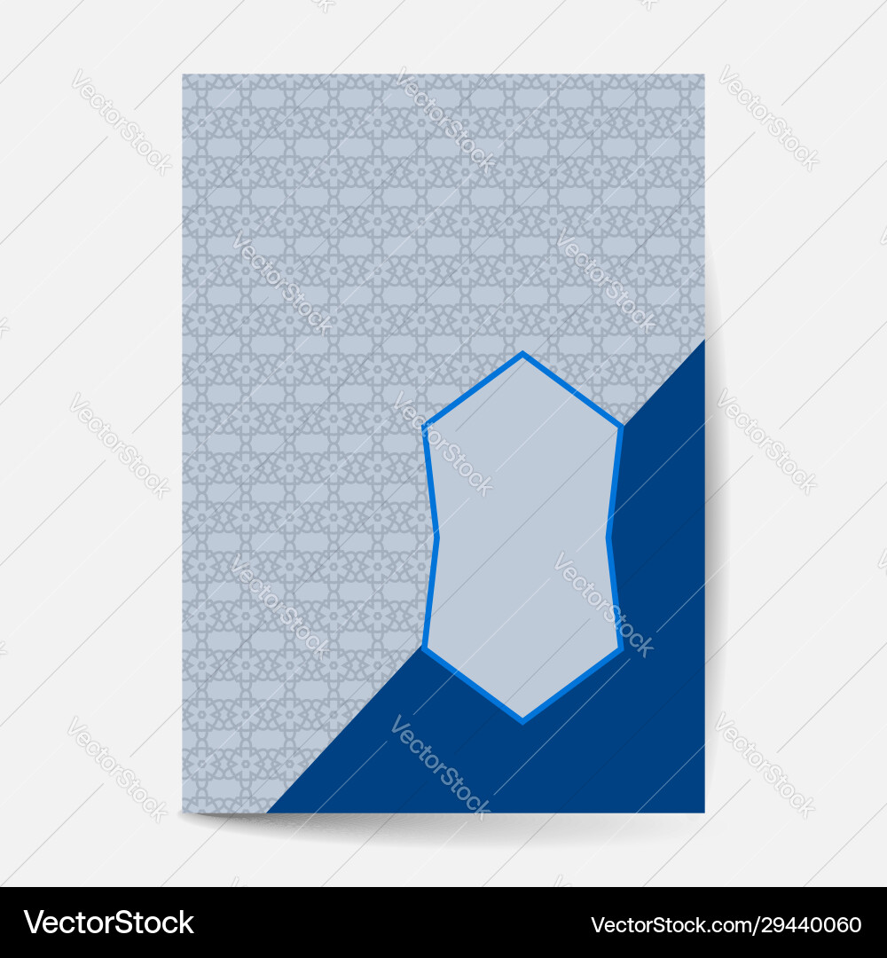 Minimal luxury cover design with pattern element vector image