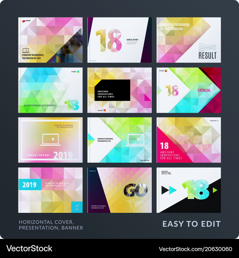 Modern Abstract Presentation Templates vector image