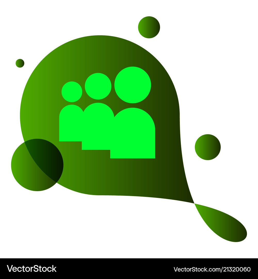 Social media network background with circles Vector Image