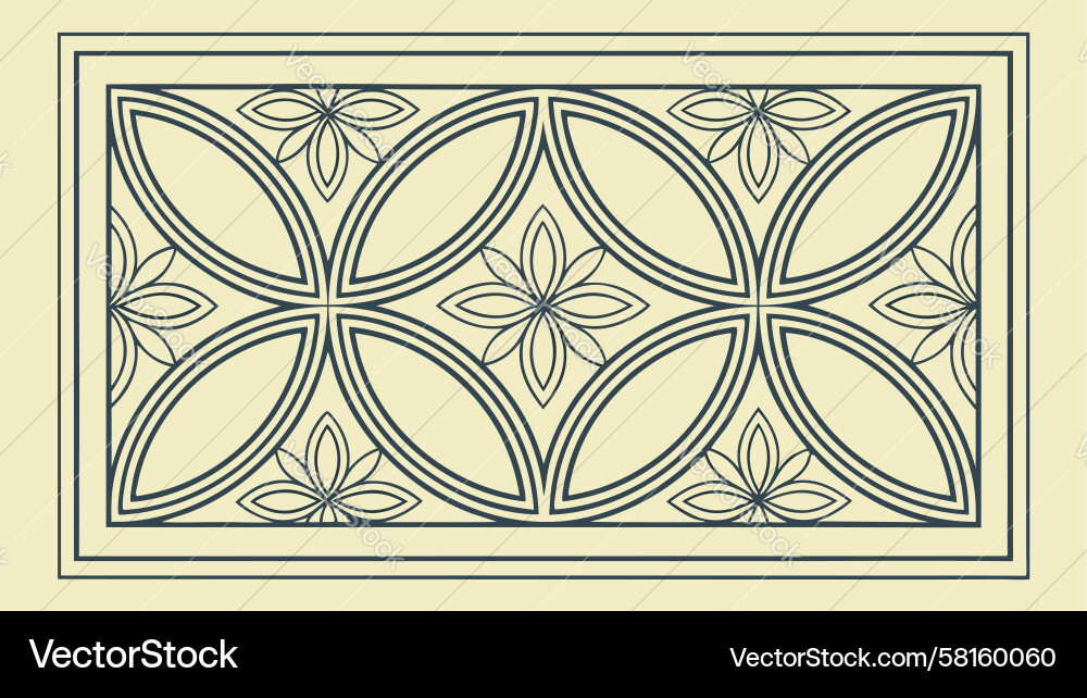 Symmetrical Tile Pattern - Elegant Vector Image