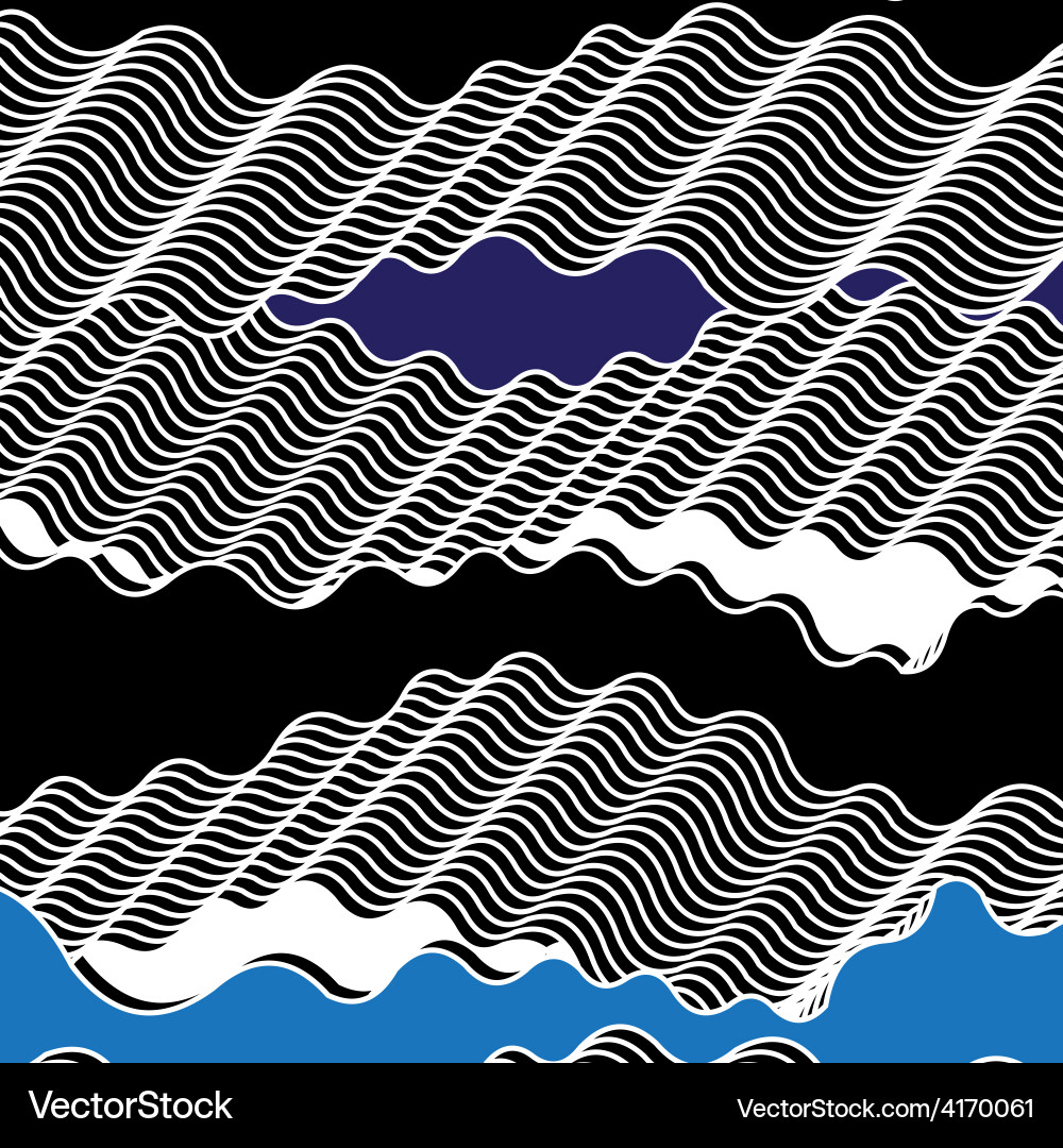 Abstract background with waves vector image