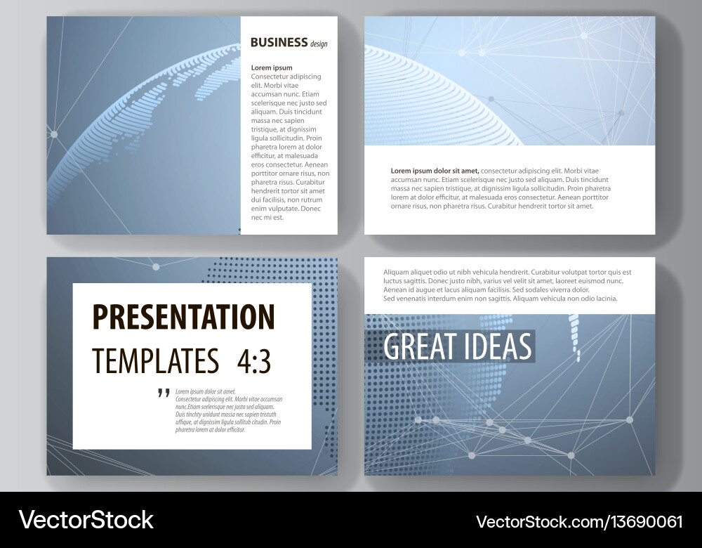 Abstract Global Network Slides vector image
