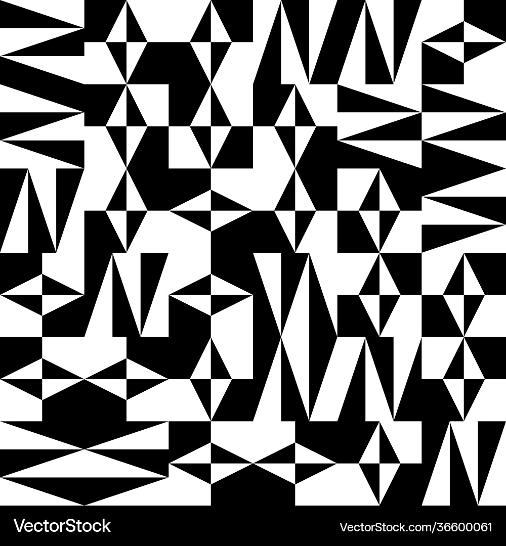 Black and white abstract pattern design Black and white abstract pattern design vector image