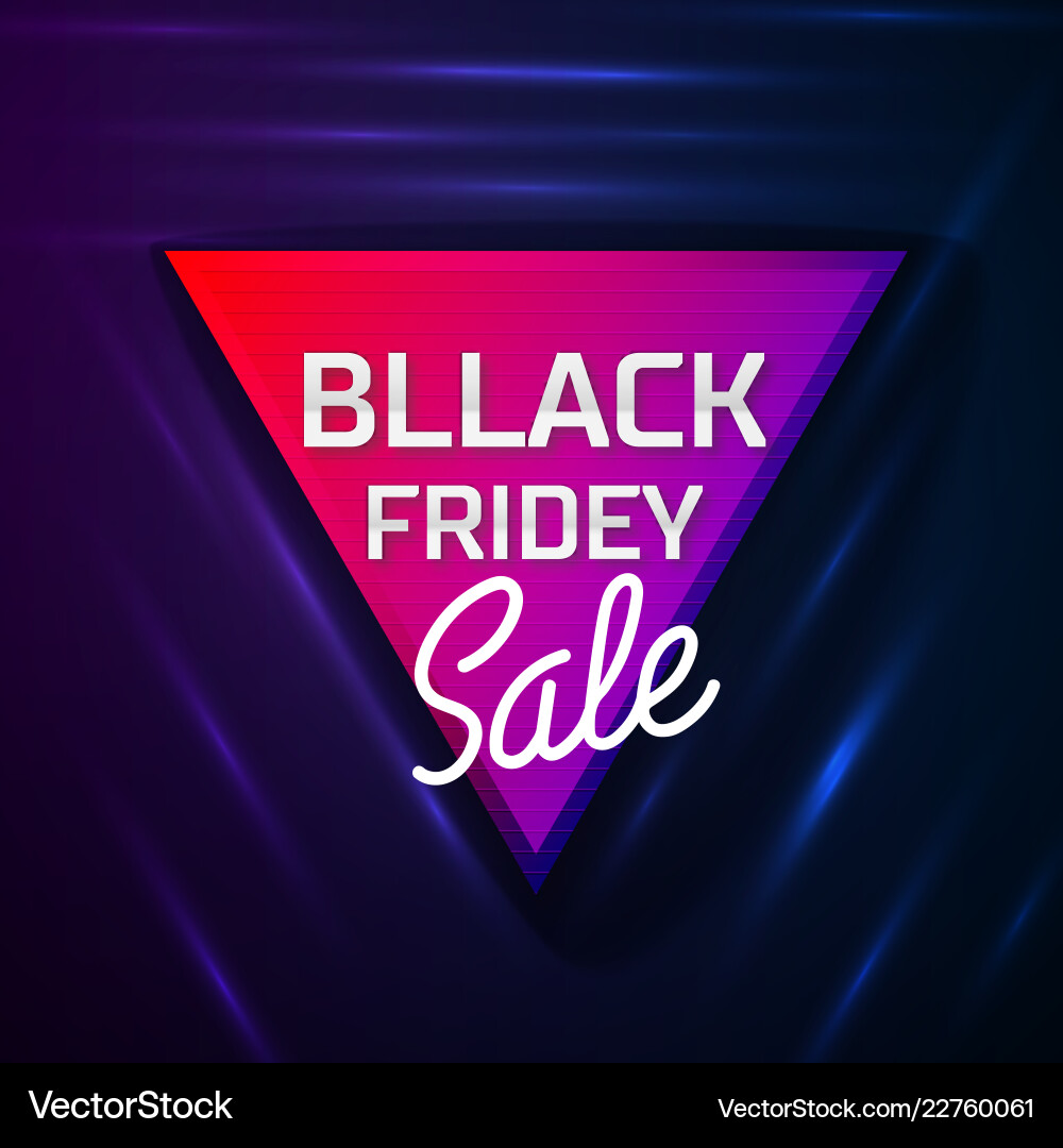 Black friday sale concept abstract backg Vector Image