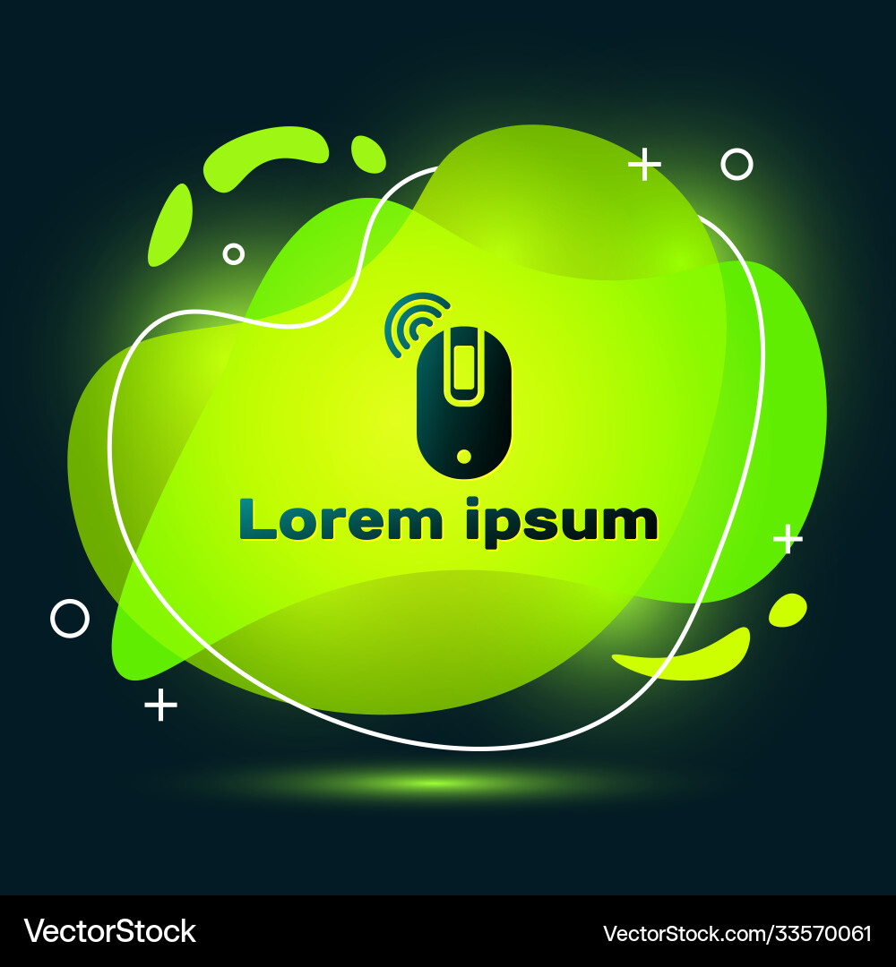 Black wireless computer mouse icon isolated Vector Image