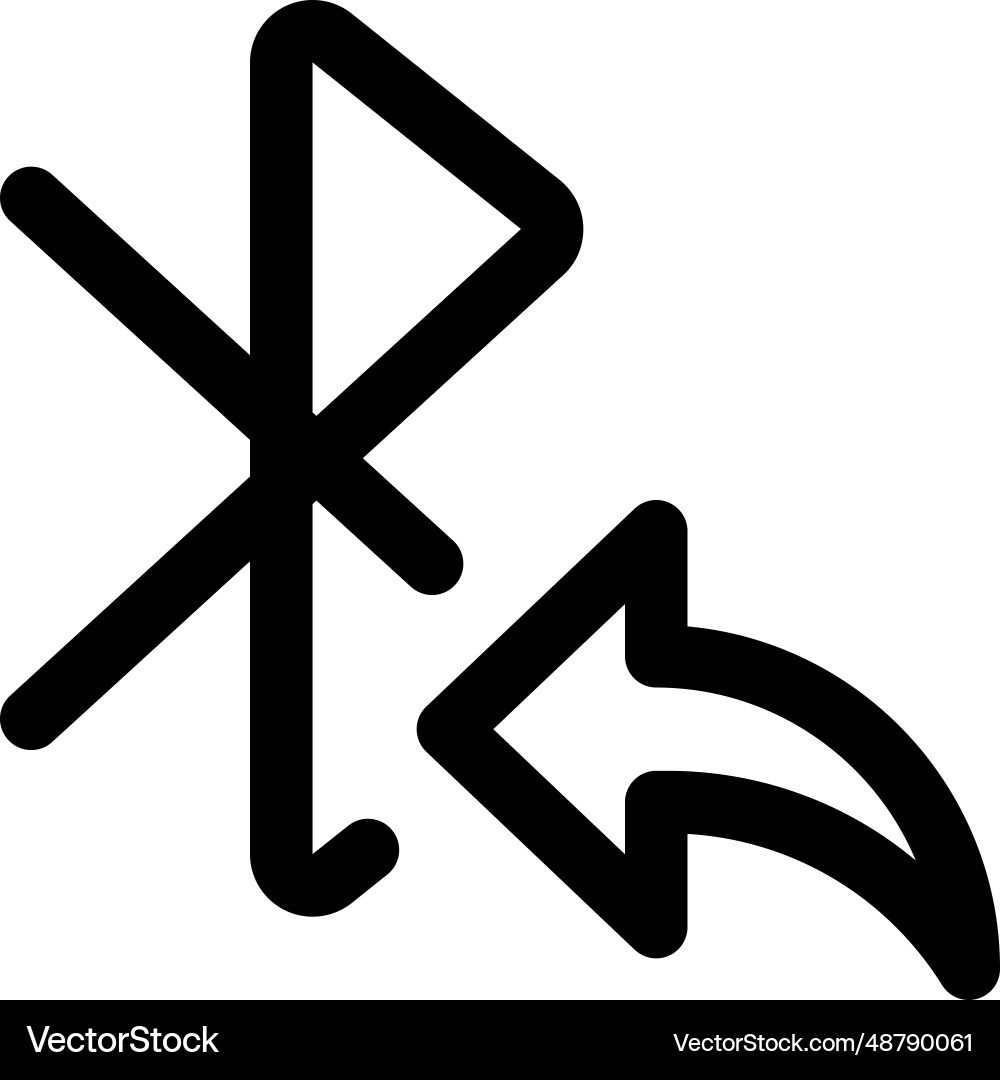 Data forwarding with bluetooth application vector image