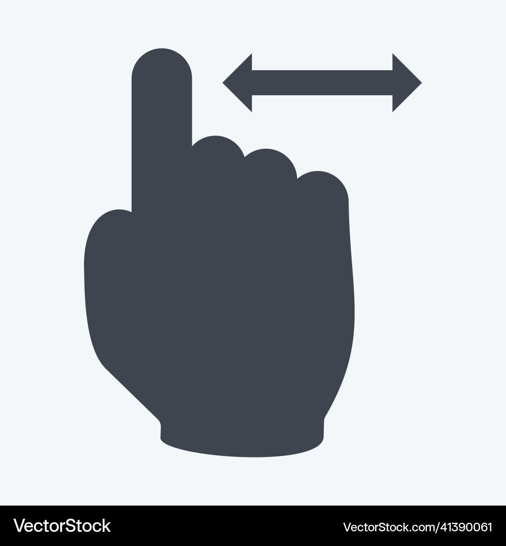 Icon vertical scroll 2 - glyph style simple Icon vertical scroll 2 - glyph style simple vector image