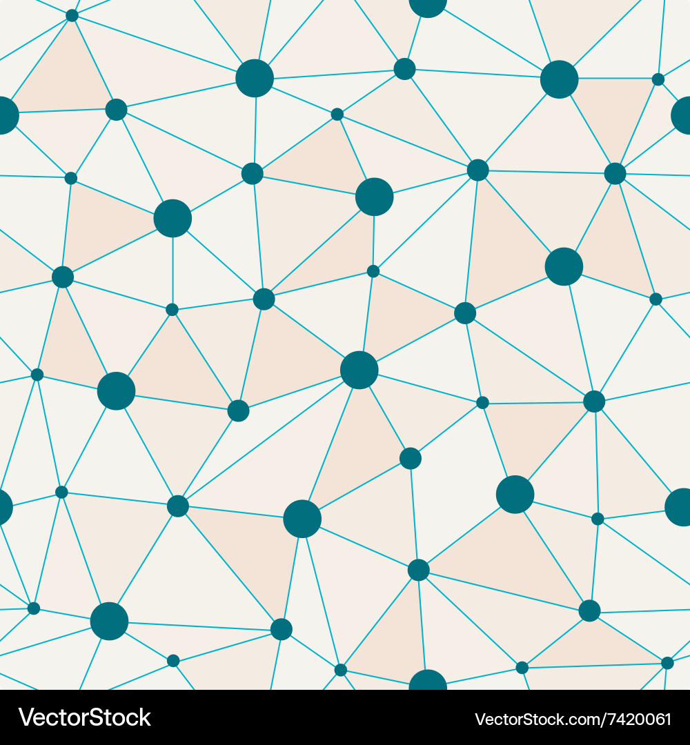 Interconnected Atomic Network vector image