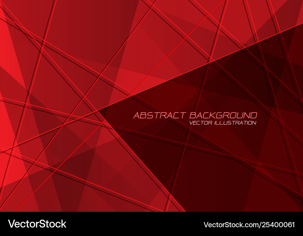 Red polygon line overlap with blank space Red polygon line overlap with blank space vector image