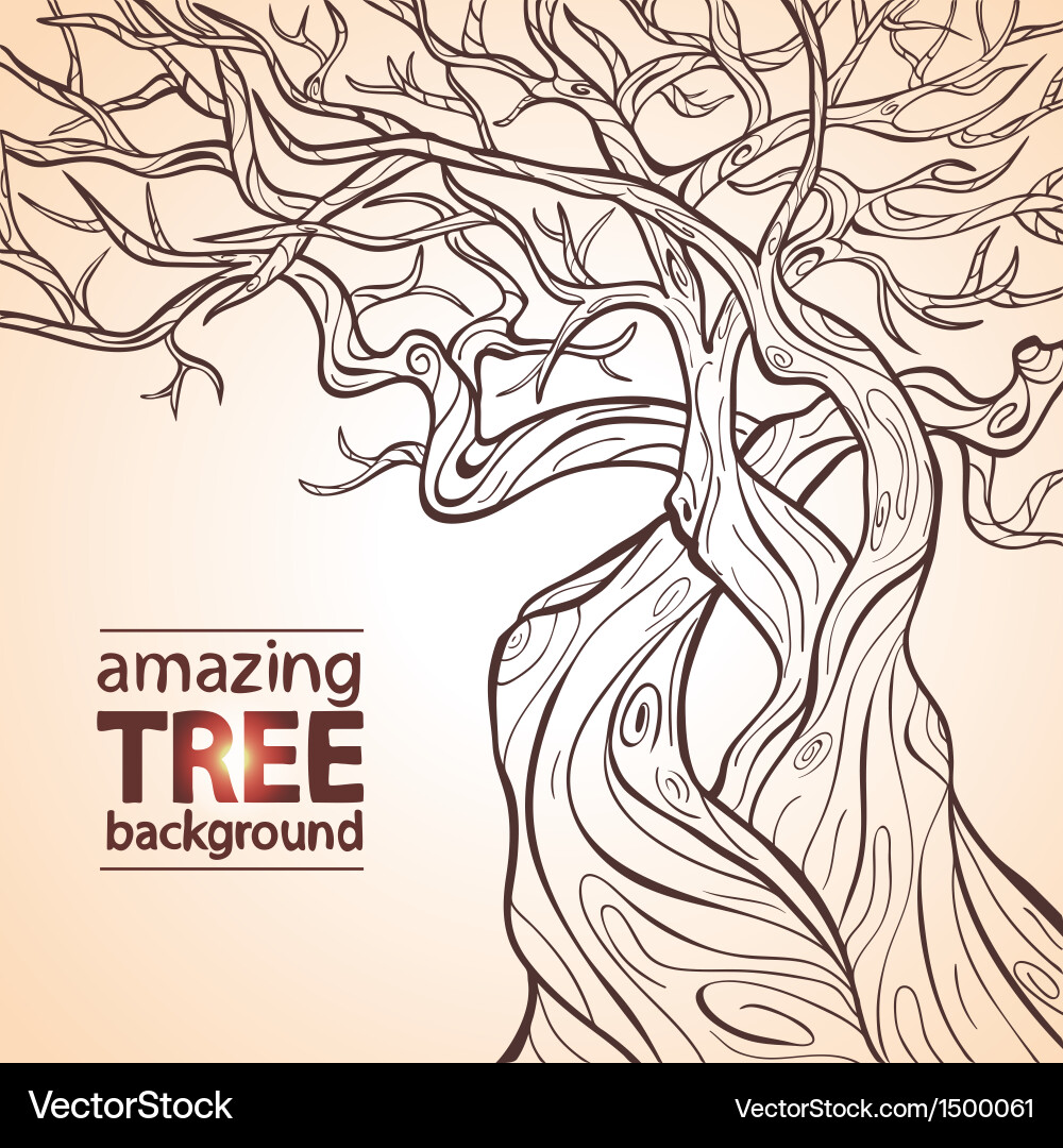 Tree amazing Royalty Free Vector Image - VectorStock