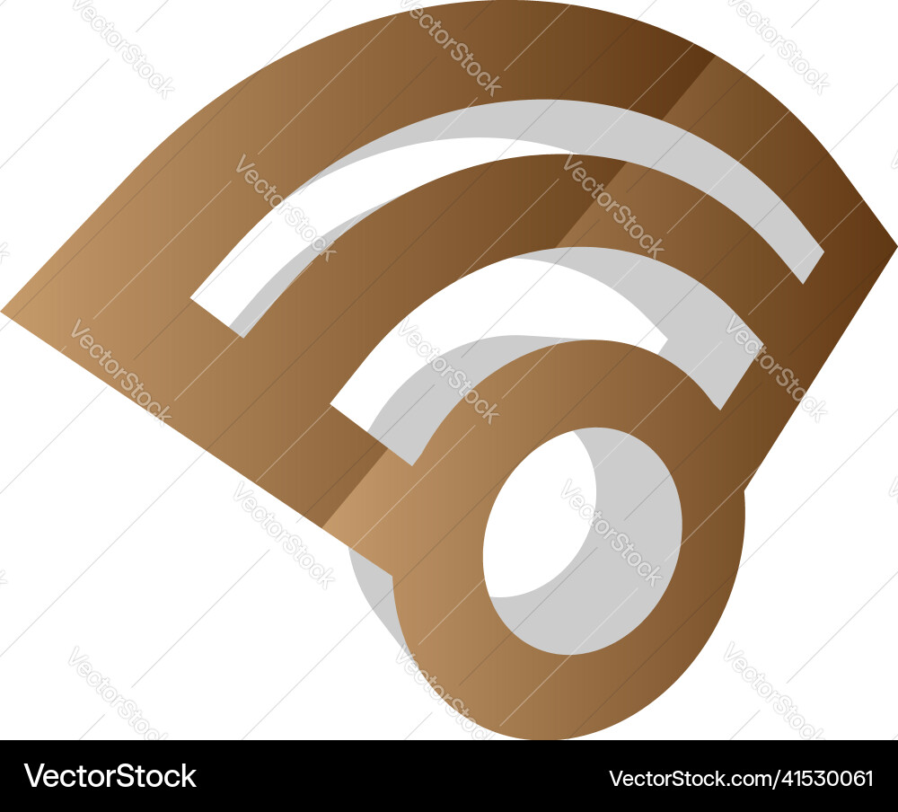 Wireless cordless signal internet wifi shape icon Wireless cordless signal internet wifi shape icon vector image