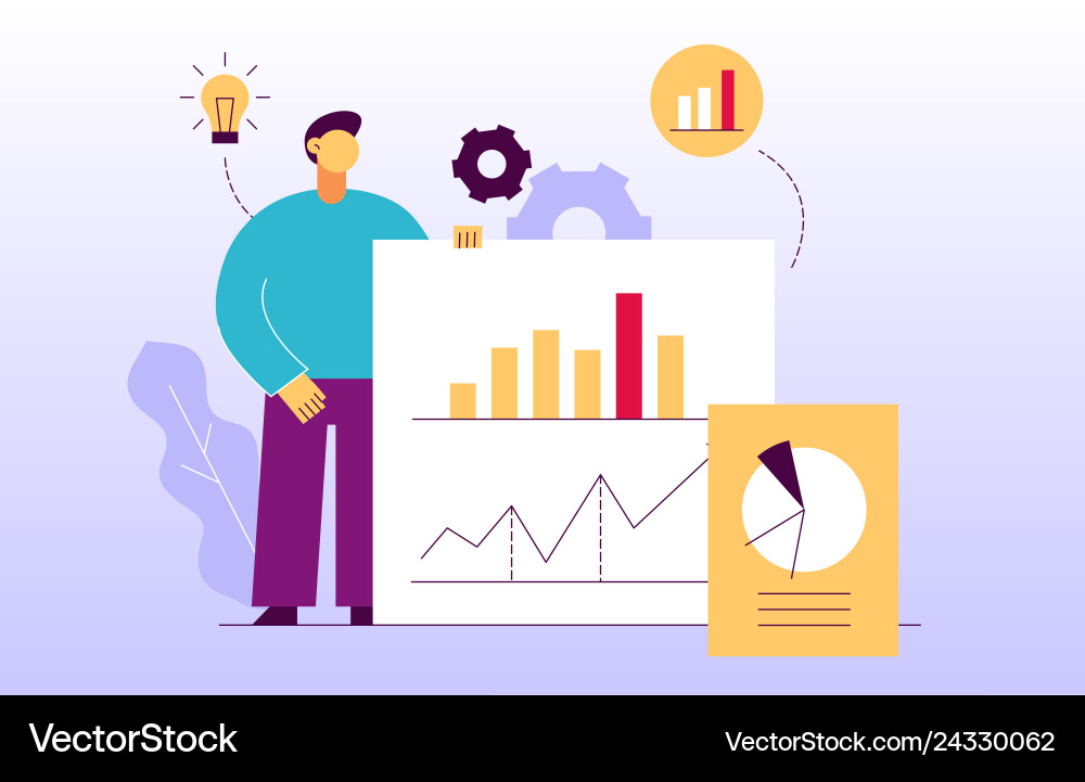Big data web page banner design template Big data web page banner design template vector image