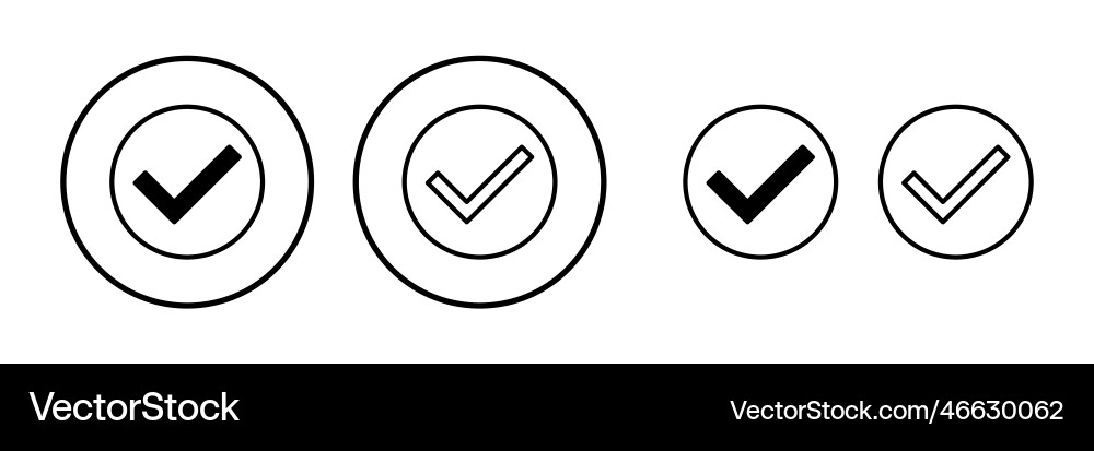 Check icon mark list button Check icon mark list button vector image