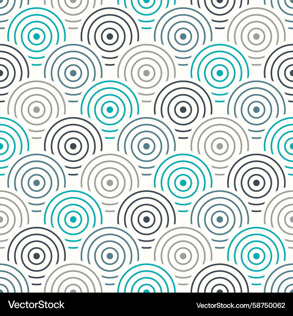 Concentric Circle Pattern Vector Image