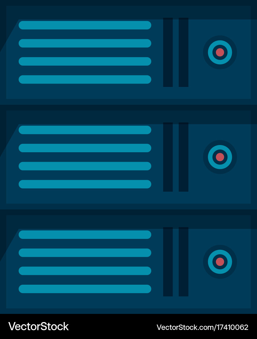 Data center server icon image vector image