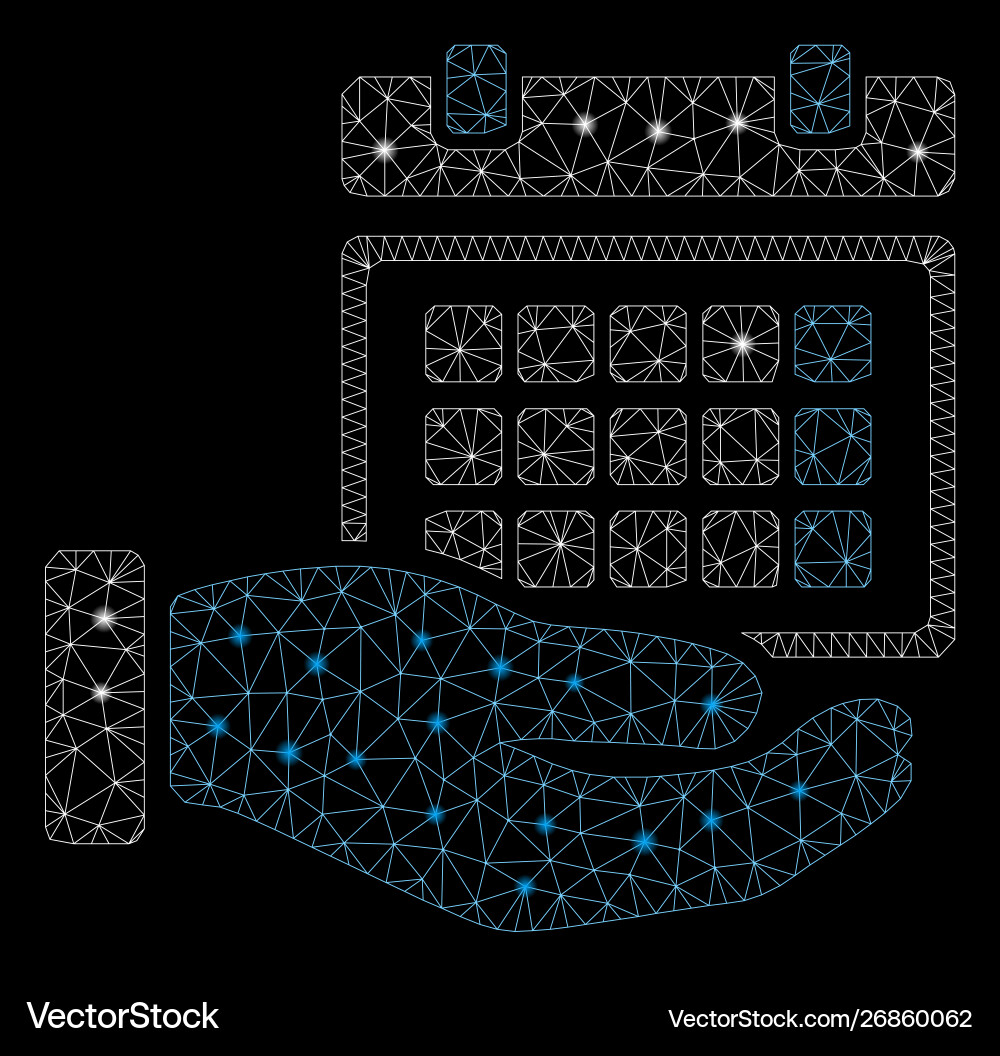 Flare mesh network service timetable with Flare mesh network service timetable with vector image