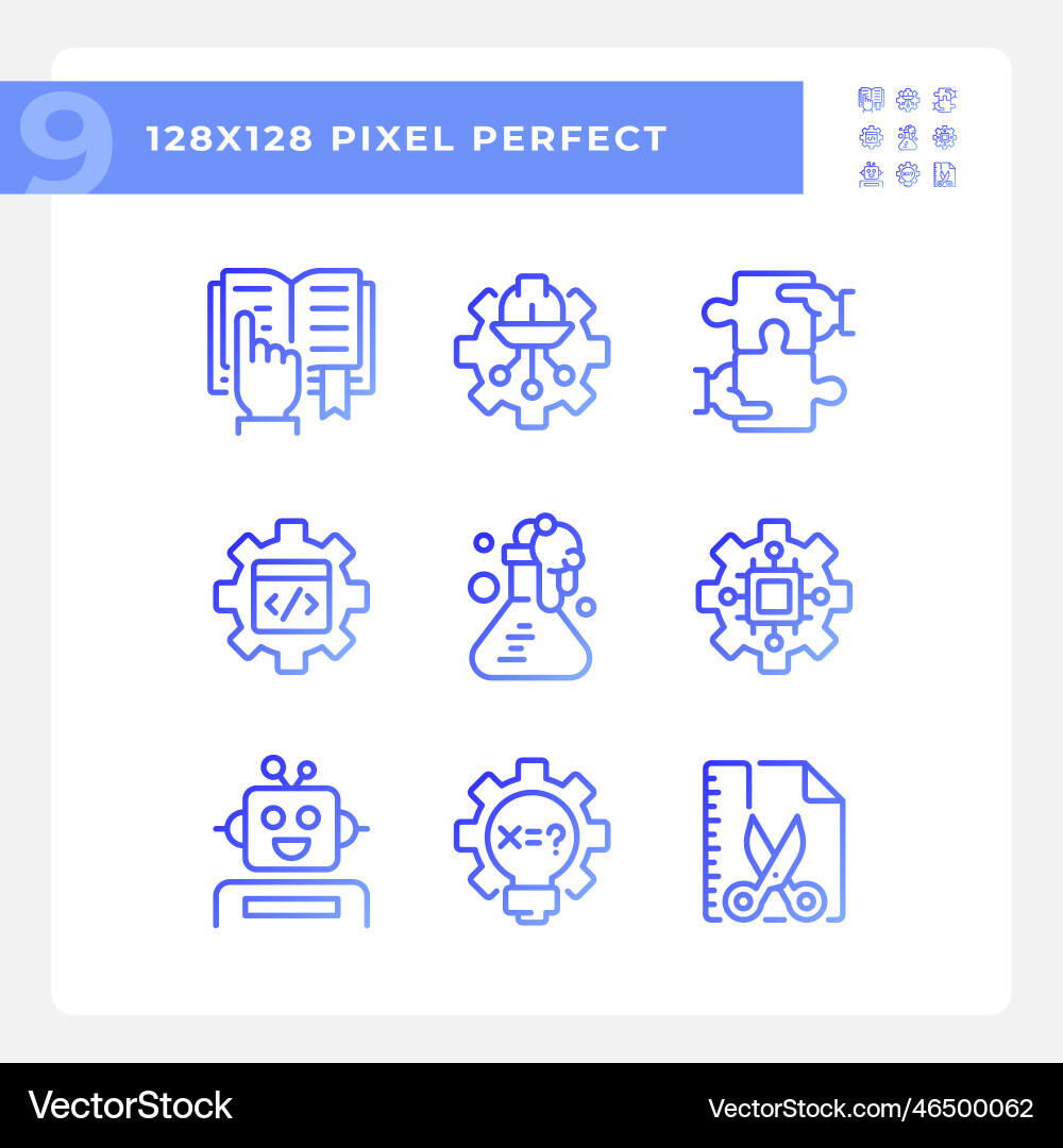 Integration of stem programs pixel perfect Integration of stem programs pixel perfect vector image