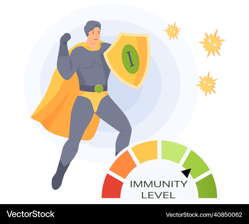 Man in super costume and circular spectrum Man in super costume and circular spectrum vector image