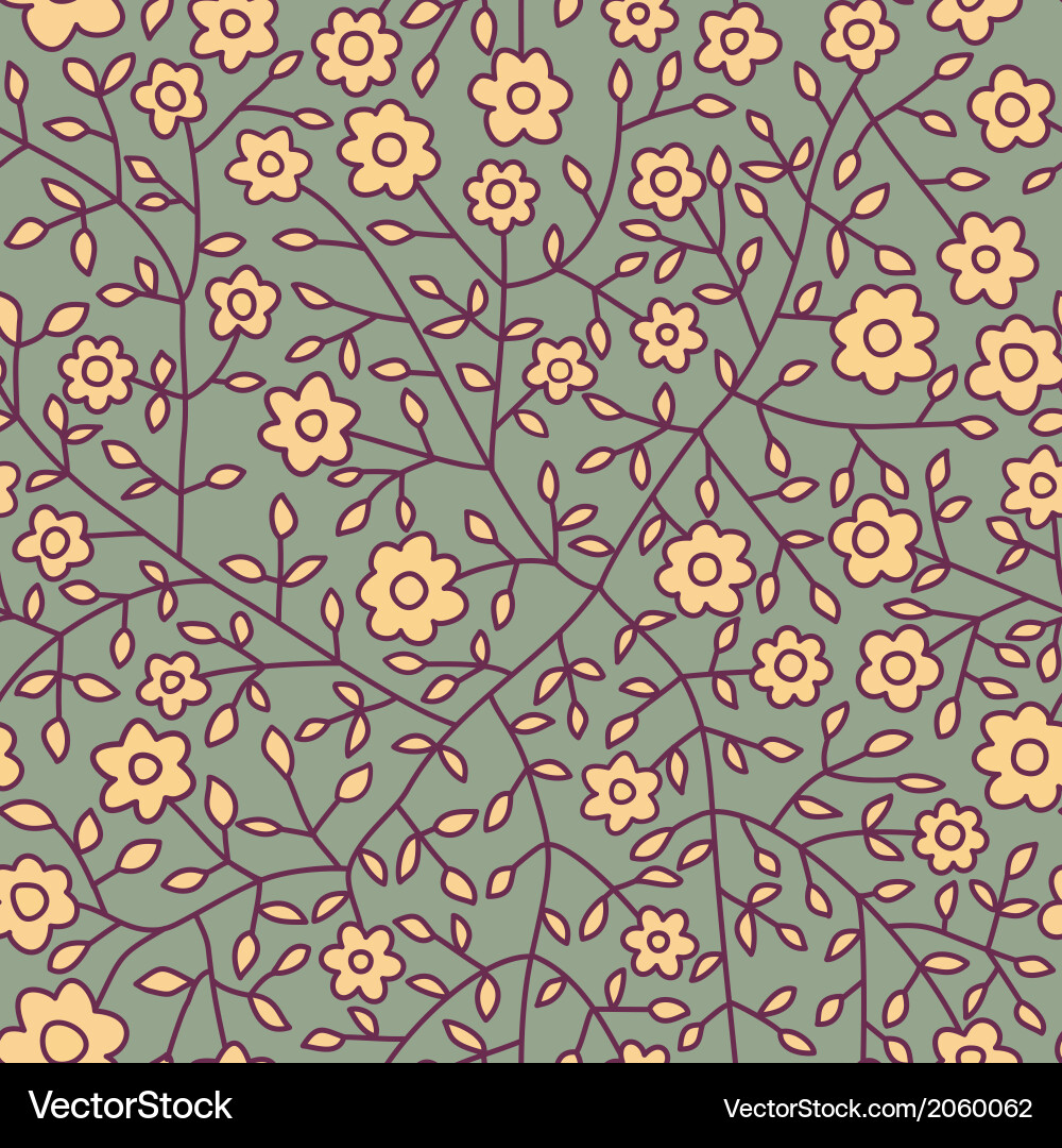 Seamless pattern with leaf abstract texture vector image
