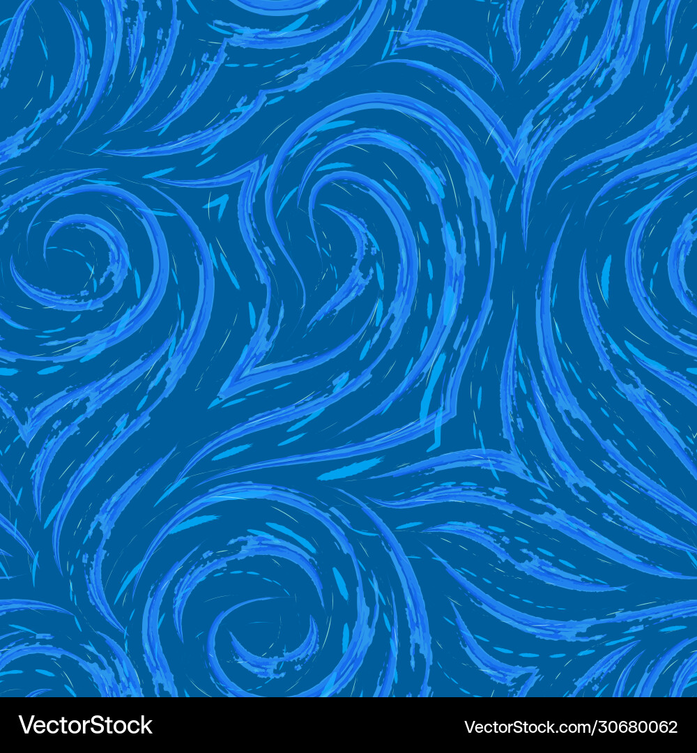 Seamless texture waves and curls Seamless texture waves and curls vector image