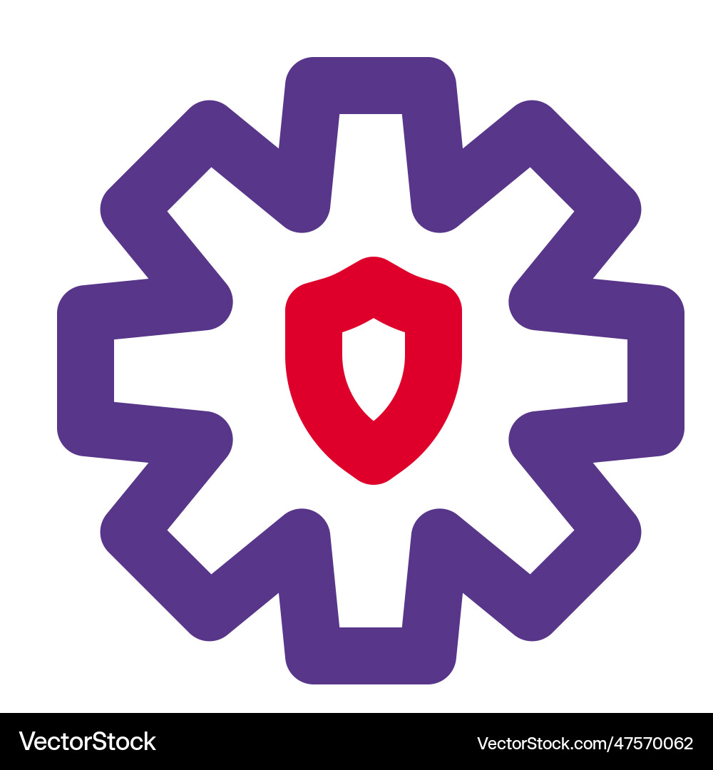 System encrypted for the data security vector image