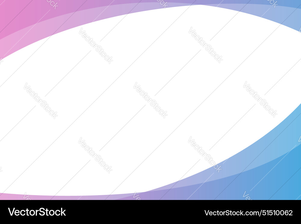 Wavy border design with gradient colors vector image