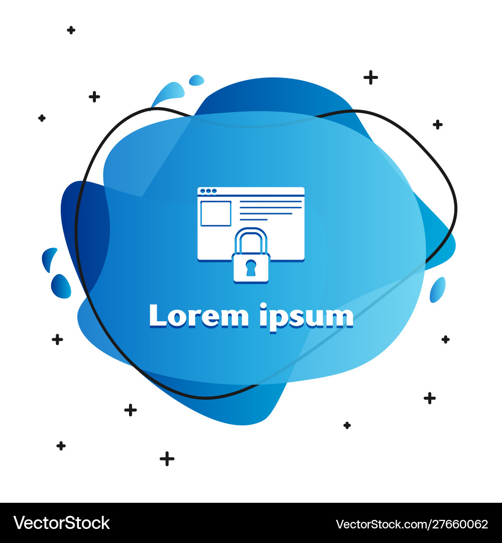 White secure your site with https ssl icon vector image