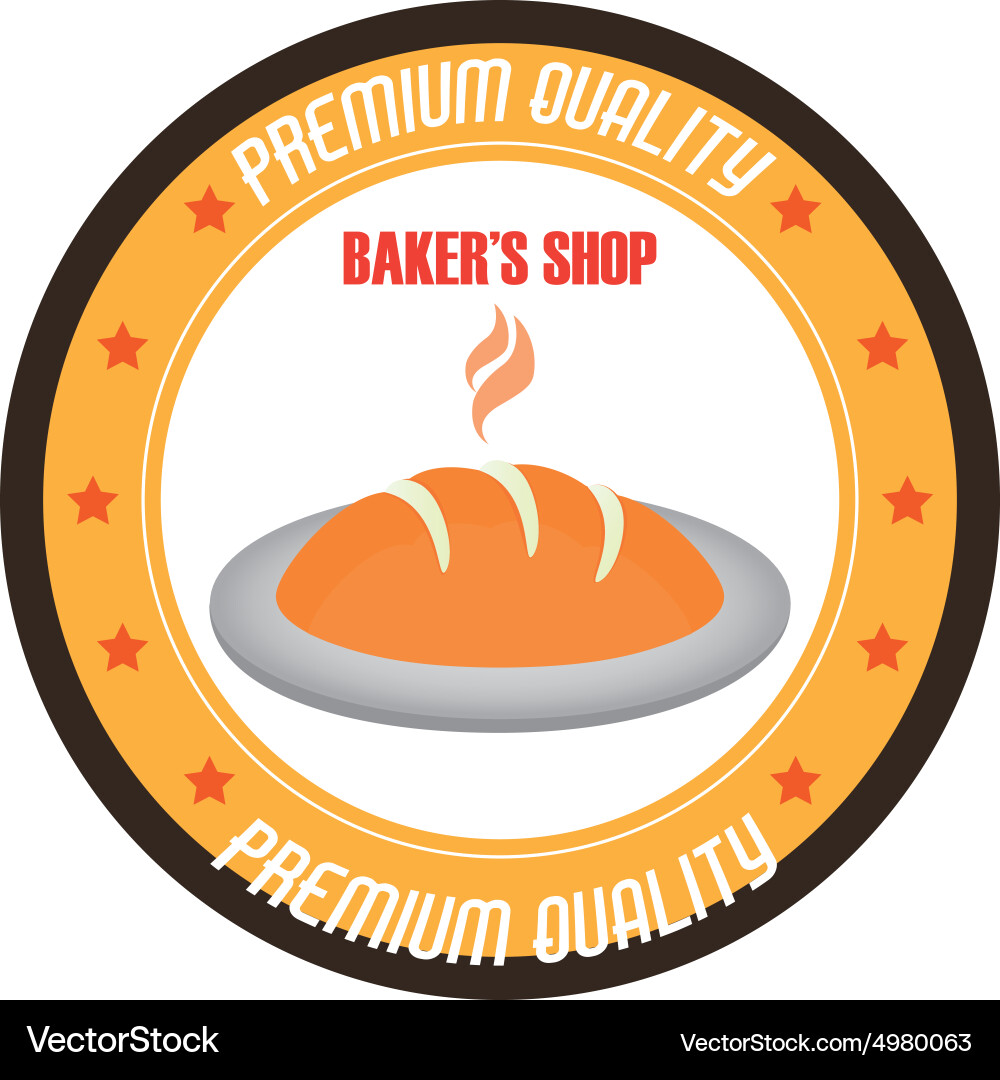 Abstract bakery object on a white background Vector Image