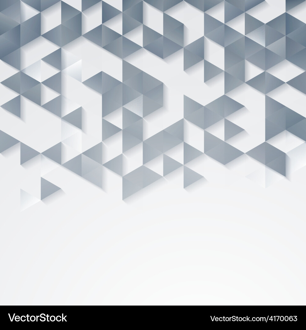 Abstract geometric background with triangles vector image