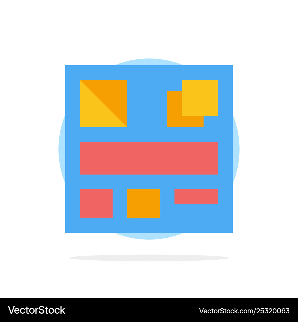 Design mockup web abstract circle background flat Design mockup web abstract circle background flat Vector Image