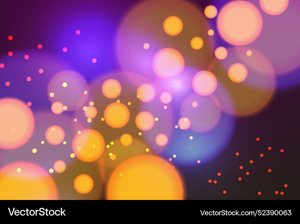 Realistic bokeh background vector image