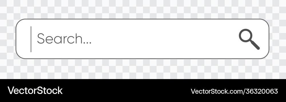 Search bar for browser and web site Search bar for browser and web site vector image