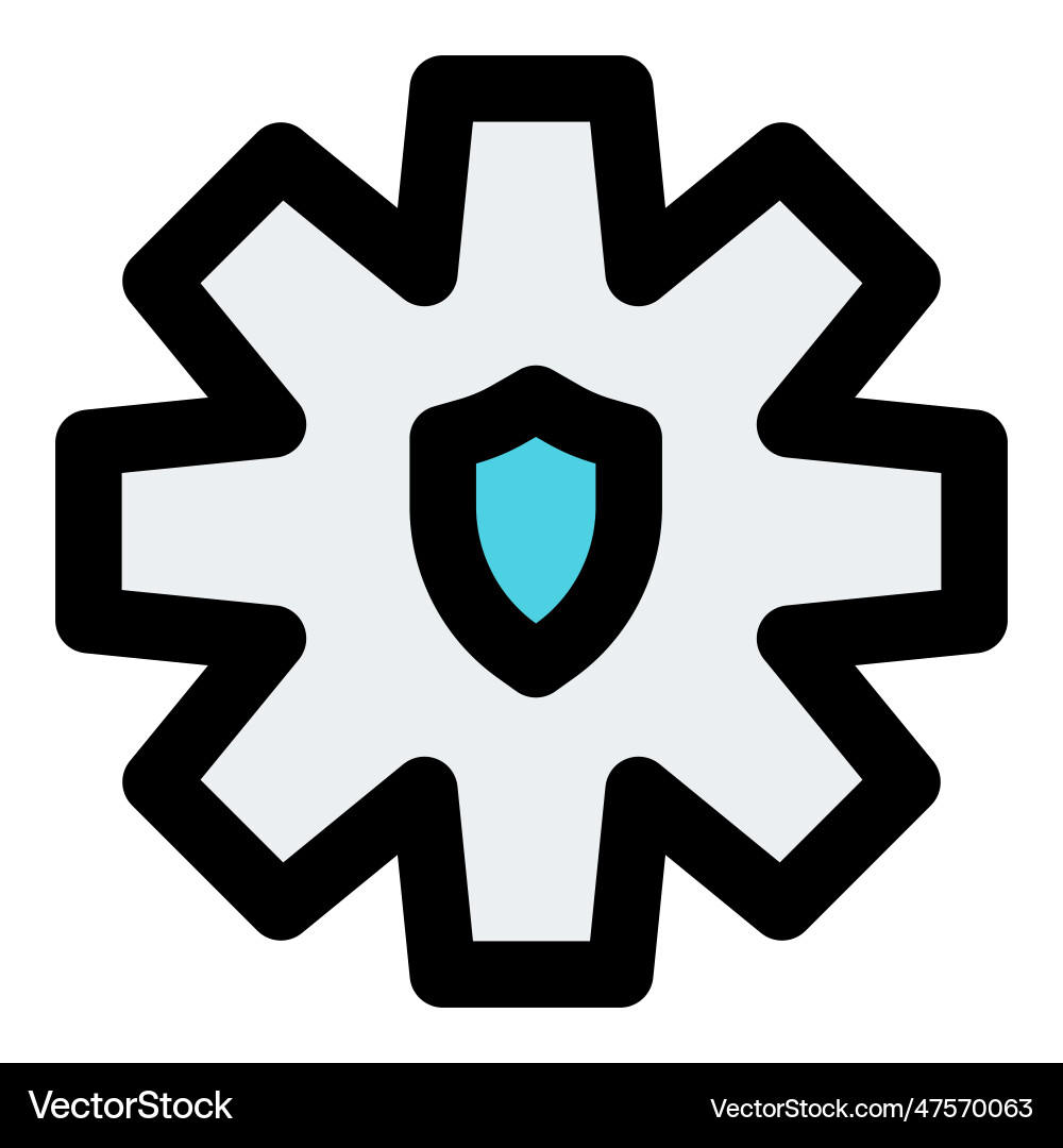 System encrypted for the data security vector image