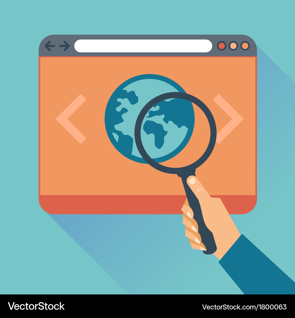 Website Code Optimization Icons vector image